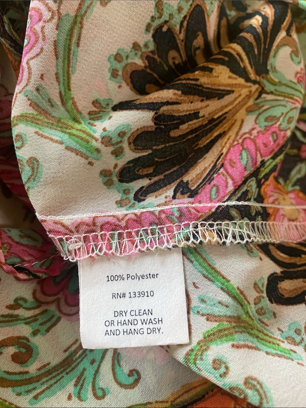 NWT Show Me Your MuMu Rowdy Ladies Green Pink Paisley Jumpsuit Romper Sz M - Picture 11 of 14